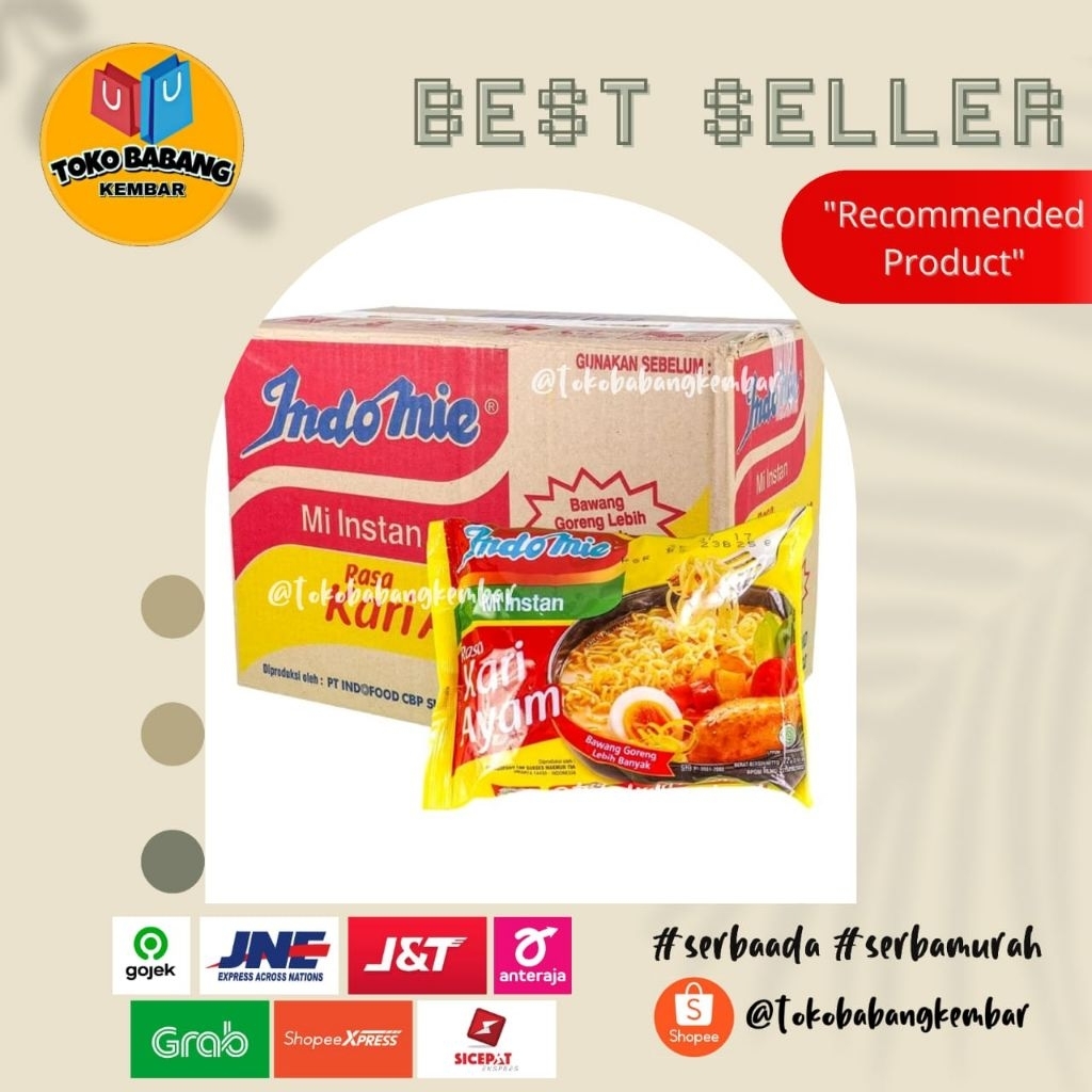 

Indomie Rasa Kari Ayam 1 Karton ( 40 Pcs)