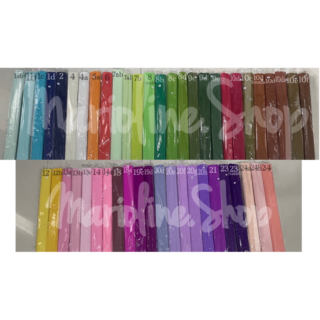 

Kertas Krep Crepe Paper Flower Paper Roll Kertas Krep Kertas Bunga Impor Kertas Krep 101