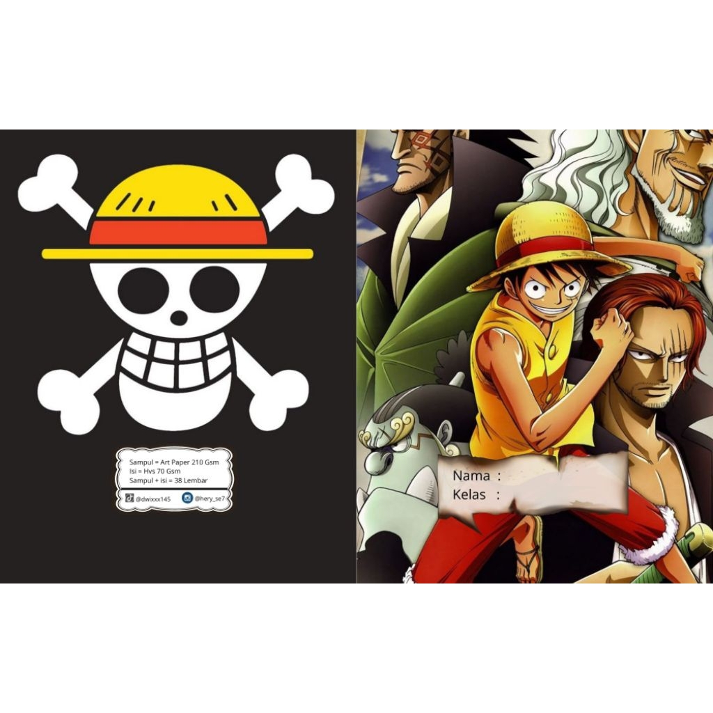 

Buku tulis custom one piece