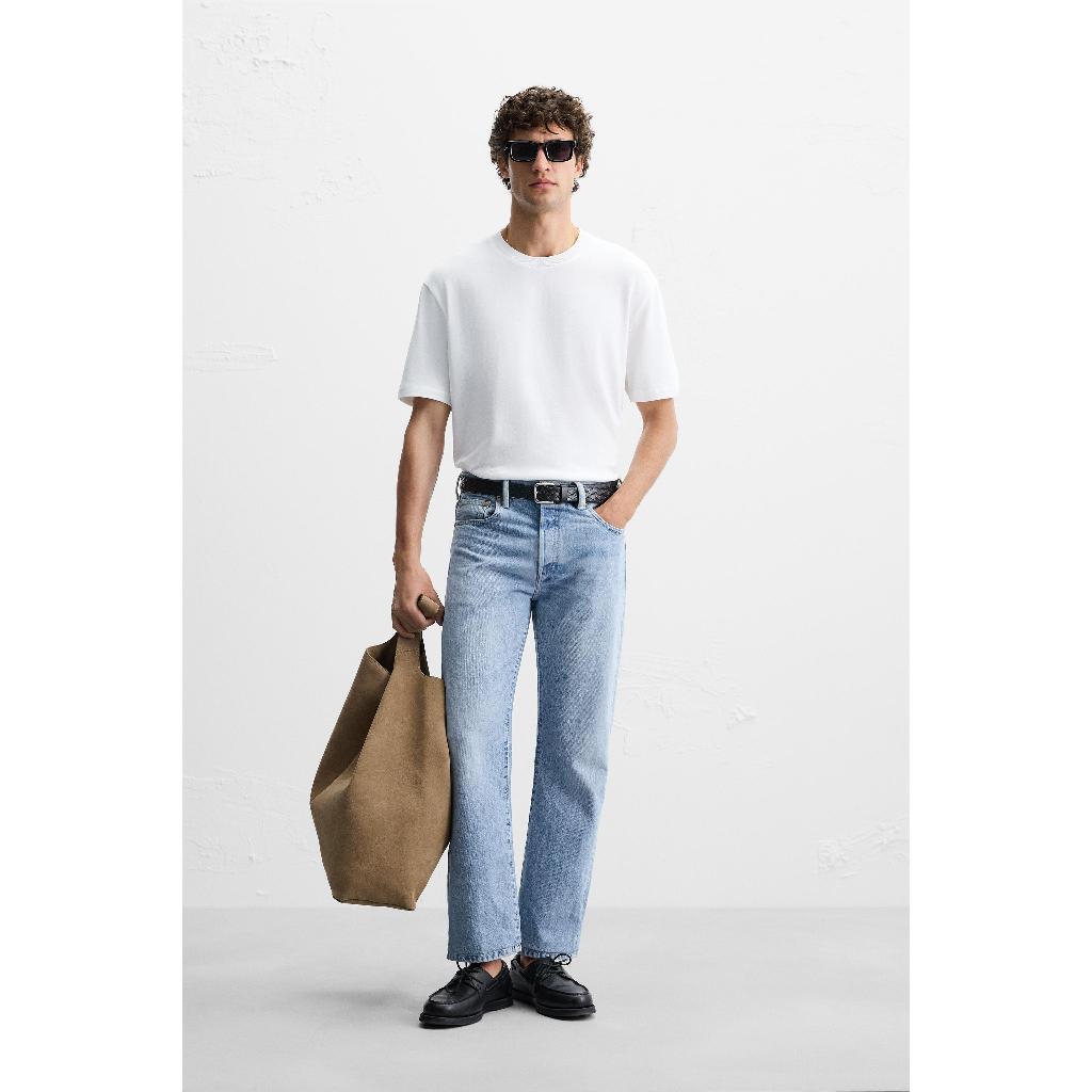 ZARA KAUS RAJUTAN REGULAR FIT Kaus regular fit rajutan kain pintalan benang katun