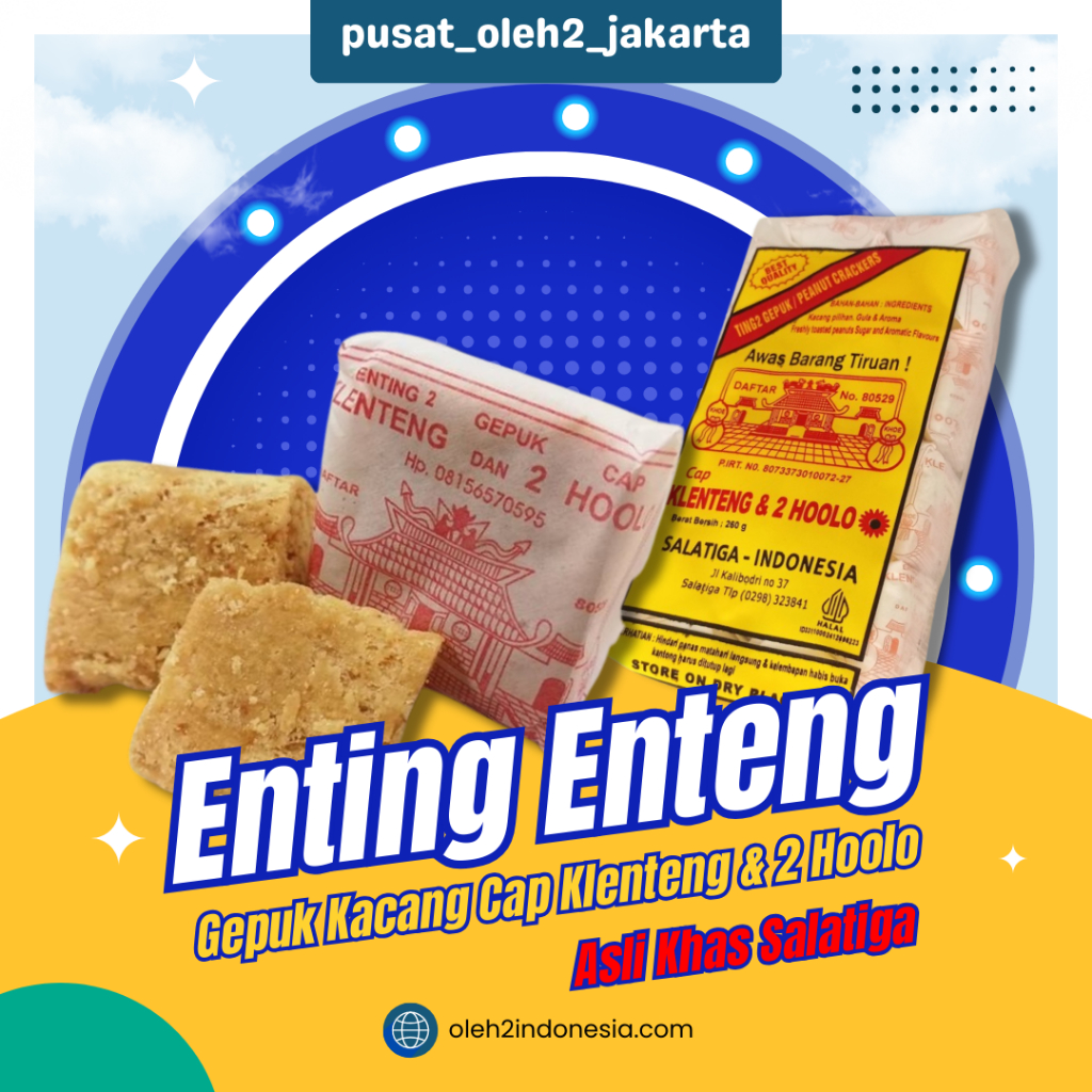 

Enteng Enting Gepuk Kacang Cap Klenteng & 2 Hoolo Rasanya Asli Khas Salatiga
