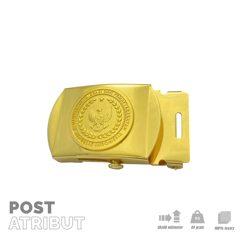 100% LUXURY Kepala Gesper KEMENIMIPAS Versi II / Set Gesper KEMENIMIPAS / Gesper KEMENIMIPAS / Kepal