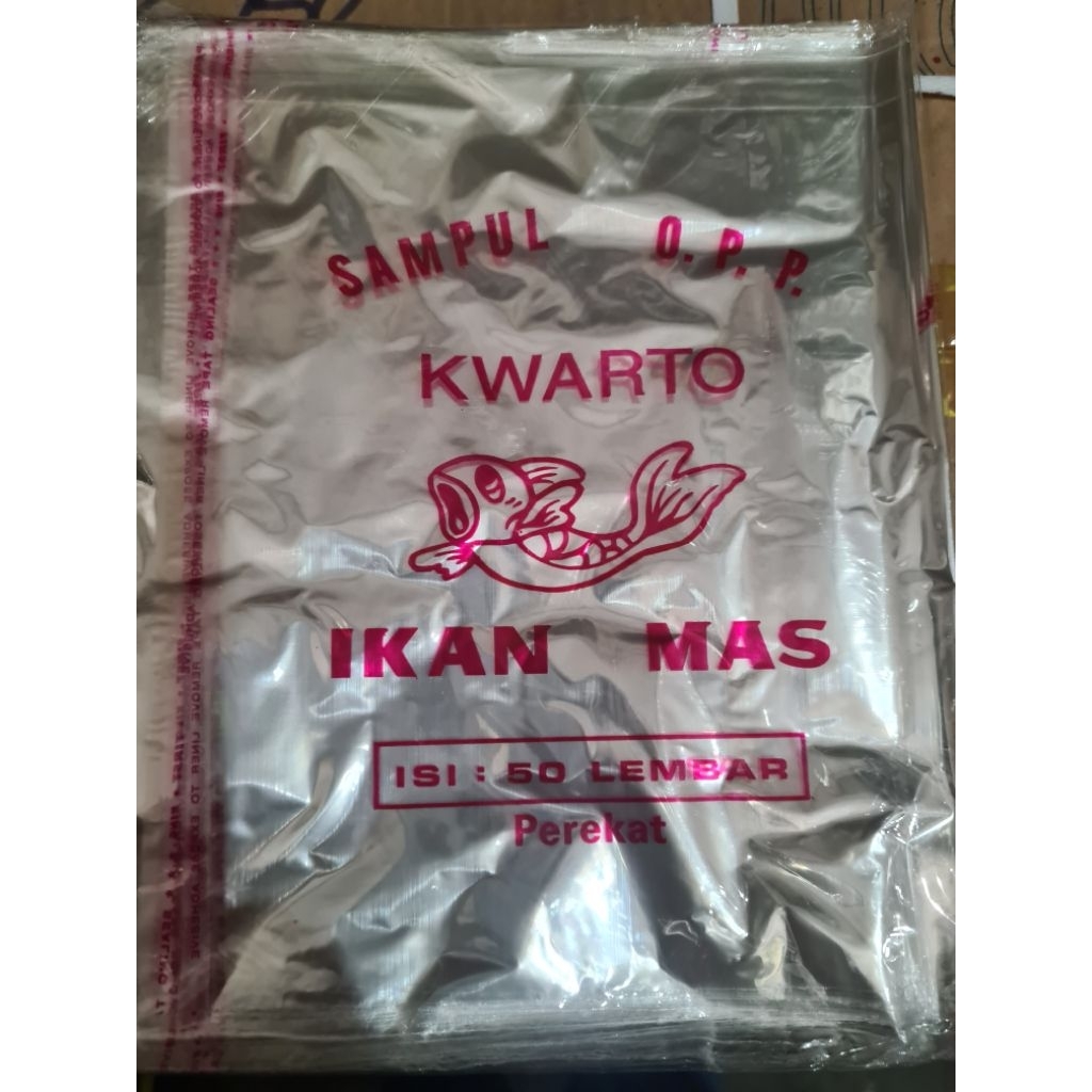 

(1 IKAT) 250 LBR SAMPUL PLASTIK QWARTO CAP IKAN MAS
