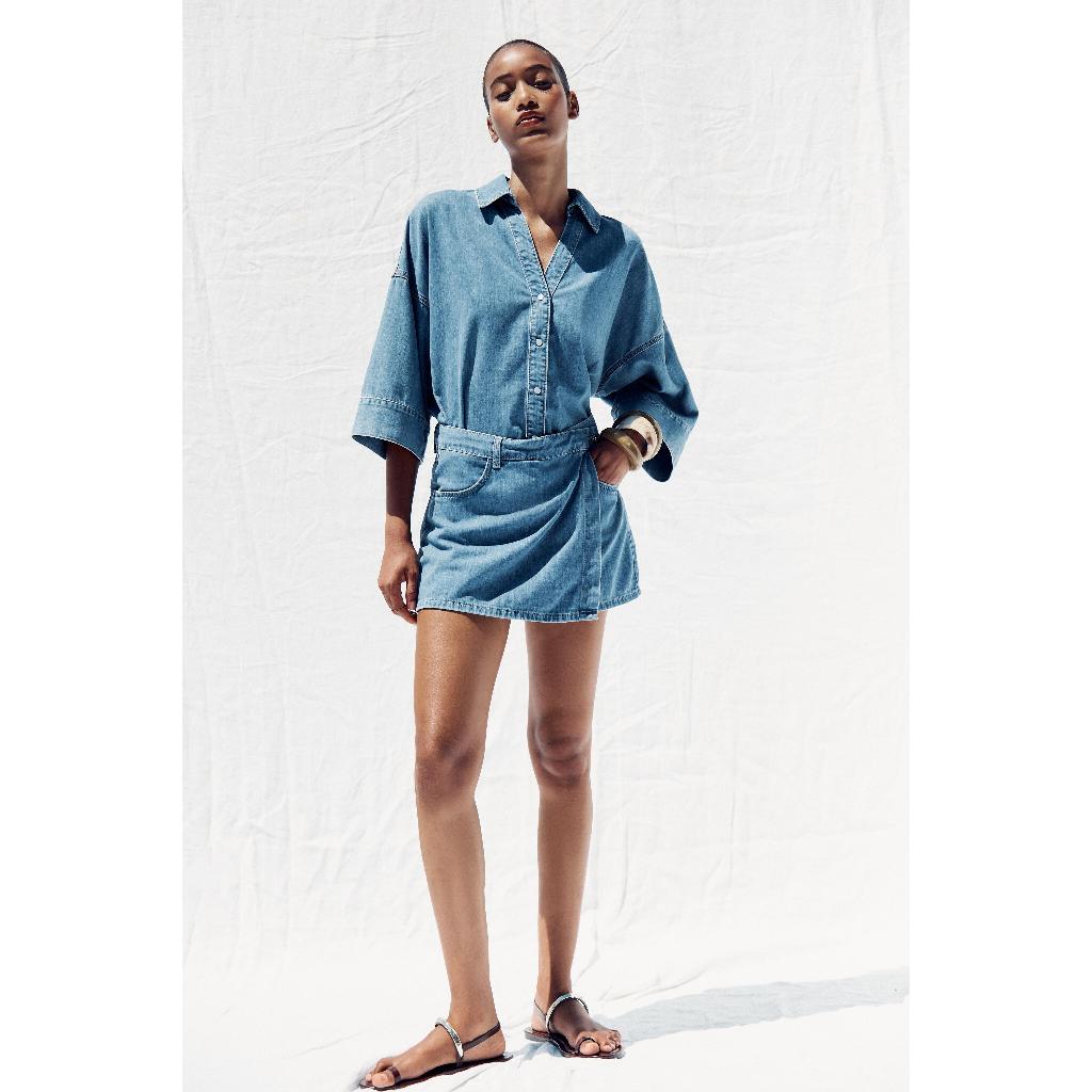 ZARA ROK CELANA MENYILANG DENIM Z1975