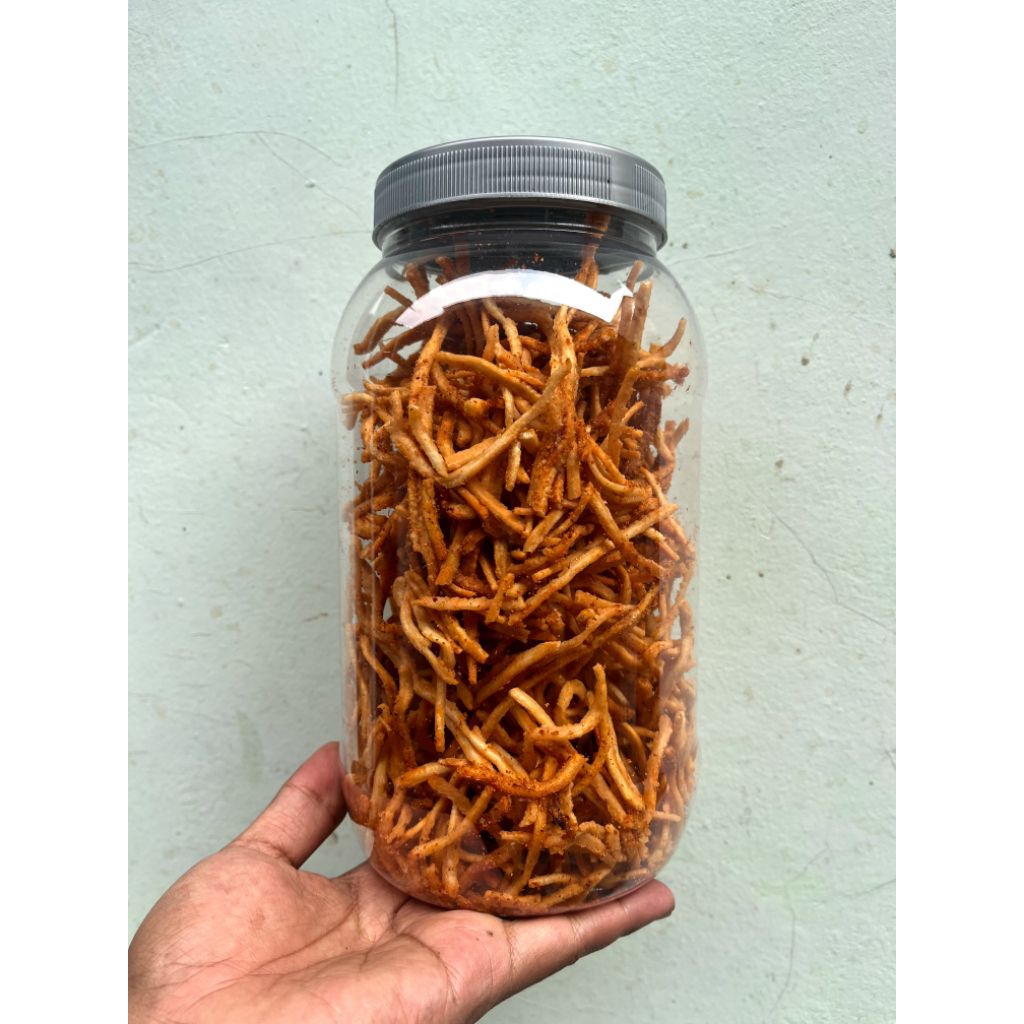 

sistik toples 2000ml extra pedas lezat gurih renyah dan nikmat bumbu melimpah ruah