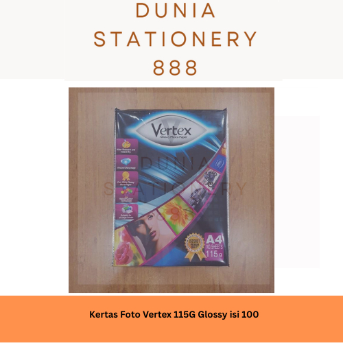 Kertas Foto / Paper Photo Vertex Glossy 115gr