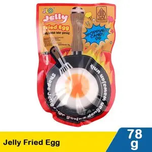 Jlo Jelly Fried Egg 78G agar agar jelly kemasan ager ager jelly permen jelly thailand