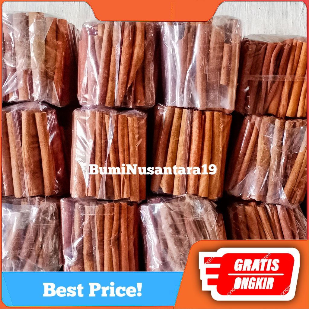 

Kayu Manis Organic Batang Potongan 12cm Rata