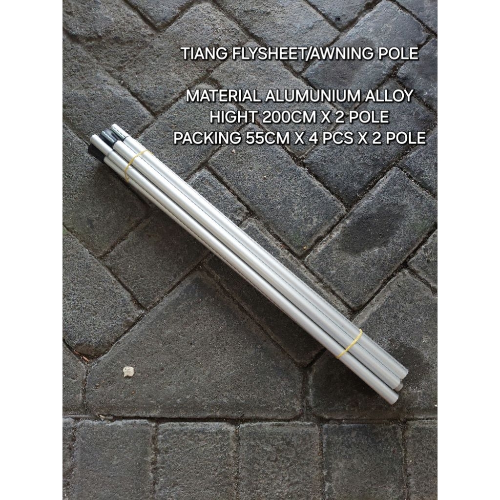 TIANG FLYSHEET ALLOY AWNING POLE TENDAKI