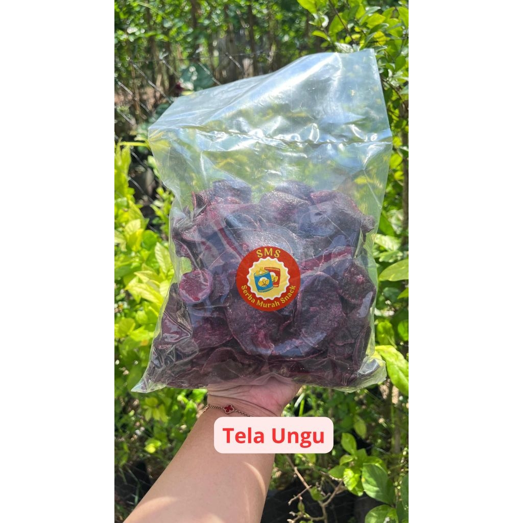 

keripik ubi ungu manis legit telo ungu 250 gram