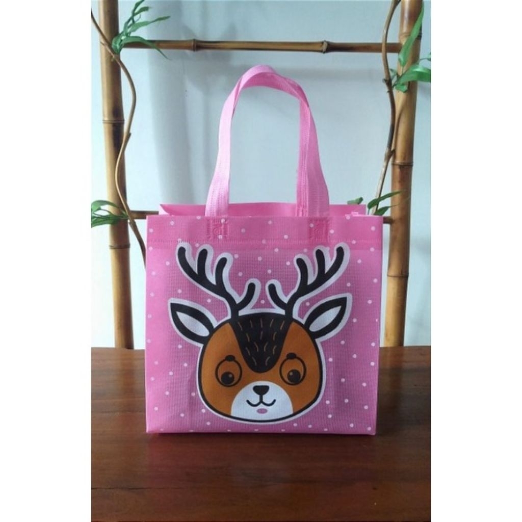 

goodie bag spunbond motif binatang ulang tahun anak ukuran 252509