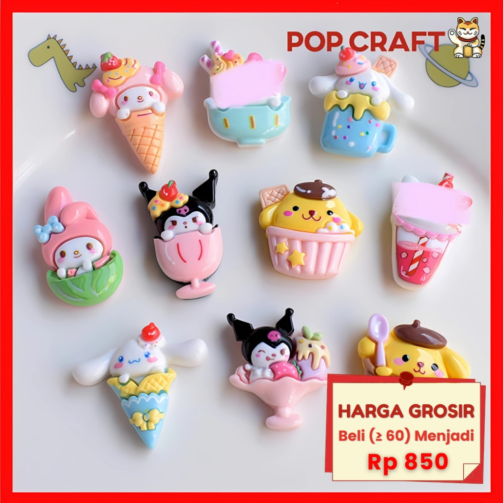 

PC Stiker 3D DIY Ice Cream Lucu Untuk Case HP Botol Cocok Untuk Souvenir Hadiah Aksesoris Mainan