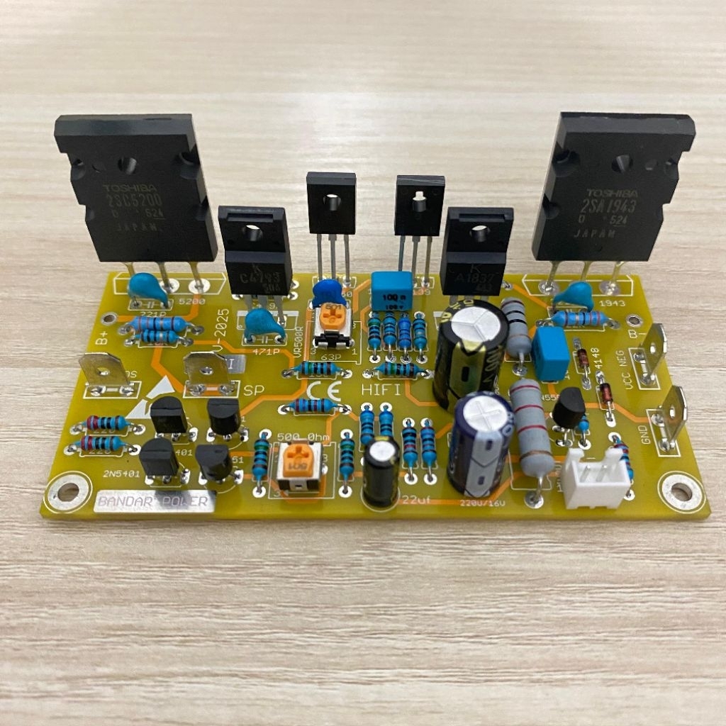 Kit Driver Power Amplifier OCL Hifi Bandar Power Pcb Double Layer