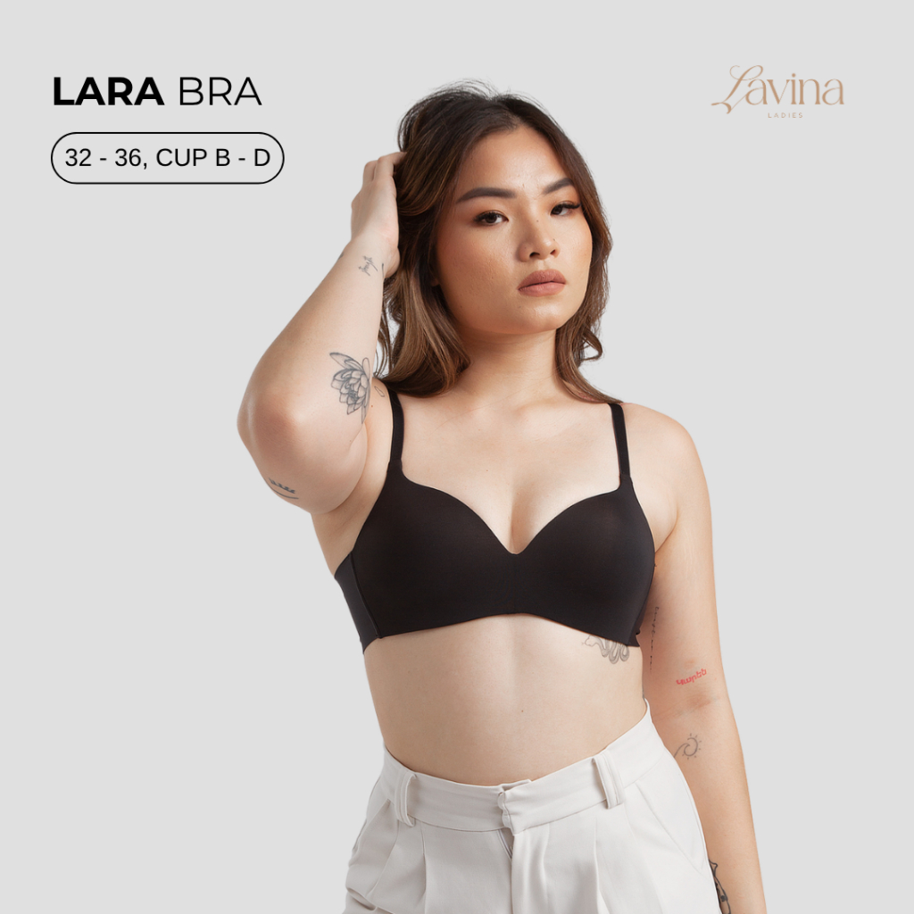 Lavina Lara Bra Busa Tipis Tanpa Kawat Seamless 32-36 cup A-D