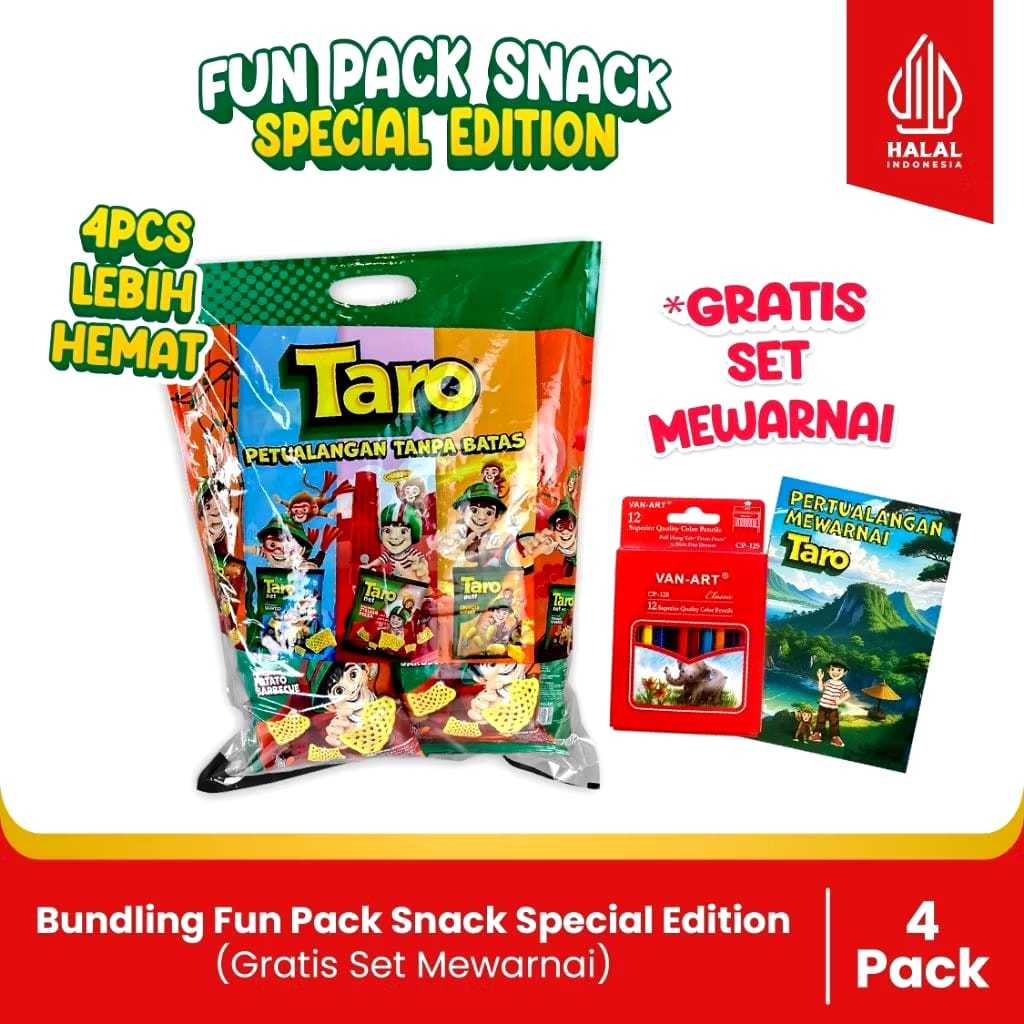 

Fun Pack Snack Spesial Edition-Paket Hampers Anak-(Gratis Set Mewarnai 3 pensil warna)