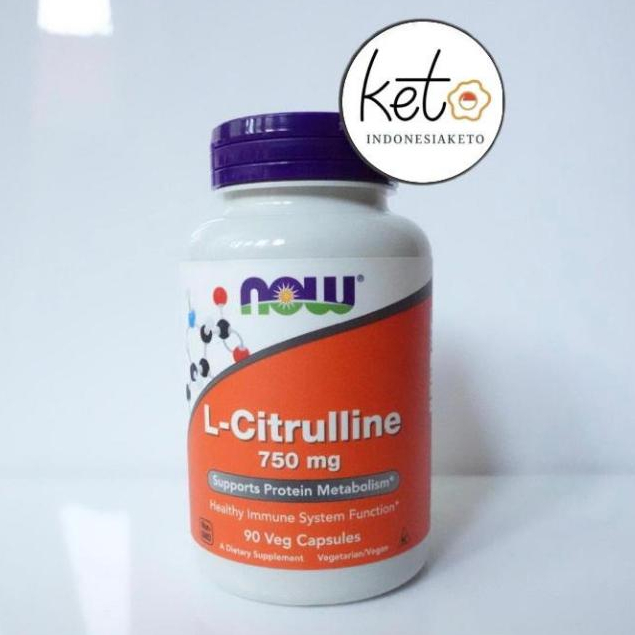 NOW L-Citrulline , 750mg , 90 Veg capsules , L Citrulline , ORI 100% USA