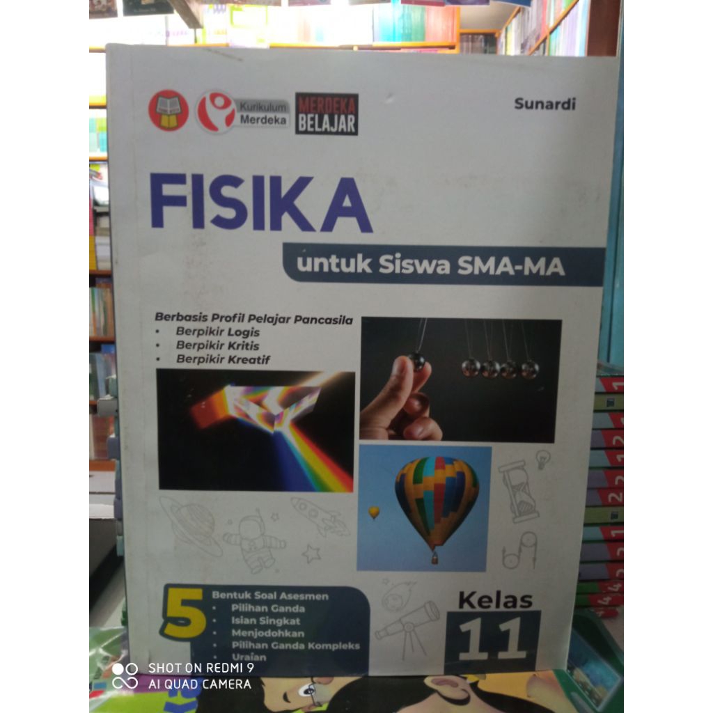 Buku fisika untuk SMA kelas 11 yrama Widya sunardi