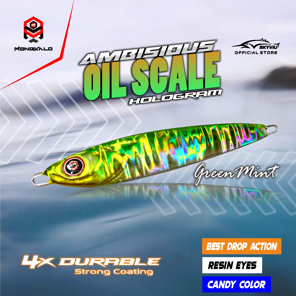 Mongkalo Ambisious Minyak noGID noMotif Candy 100 Hijau-Mint