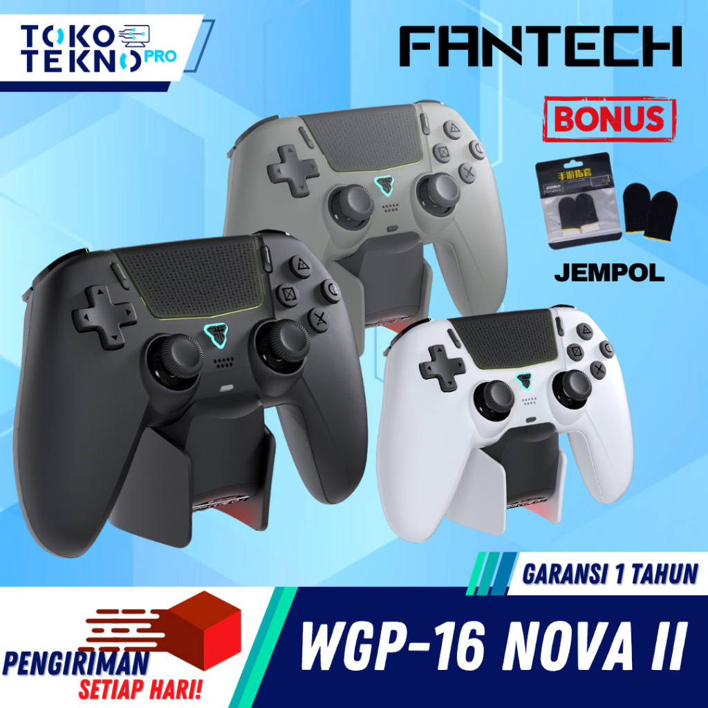 Fantech WGP16 / WGP-16 NOVA II Gamepad Wireless Hall Effect Analog & Trigger Wireless Bluetooth Joys