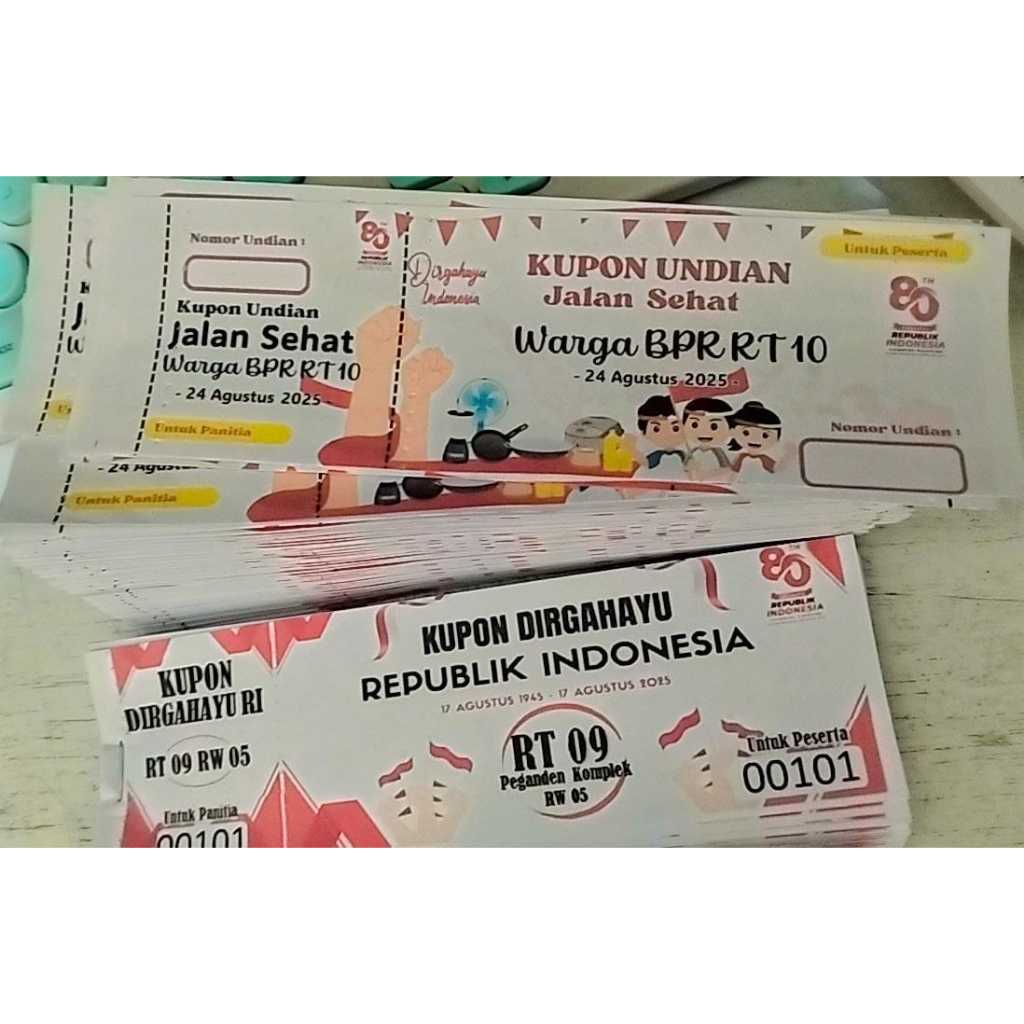 

KUPON CUSTOM TERMURAH UKURAN 15 X 5,5 cm ADA LUBANG SOBEK