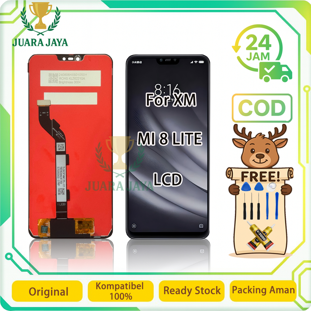 ASUGAR Lcd For Xiaomi 8 Lite Universal Fullsett Touchscreen OEM