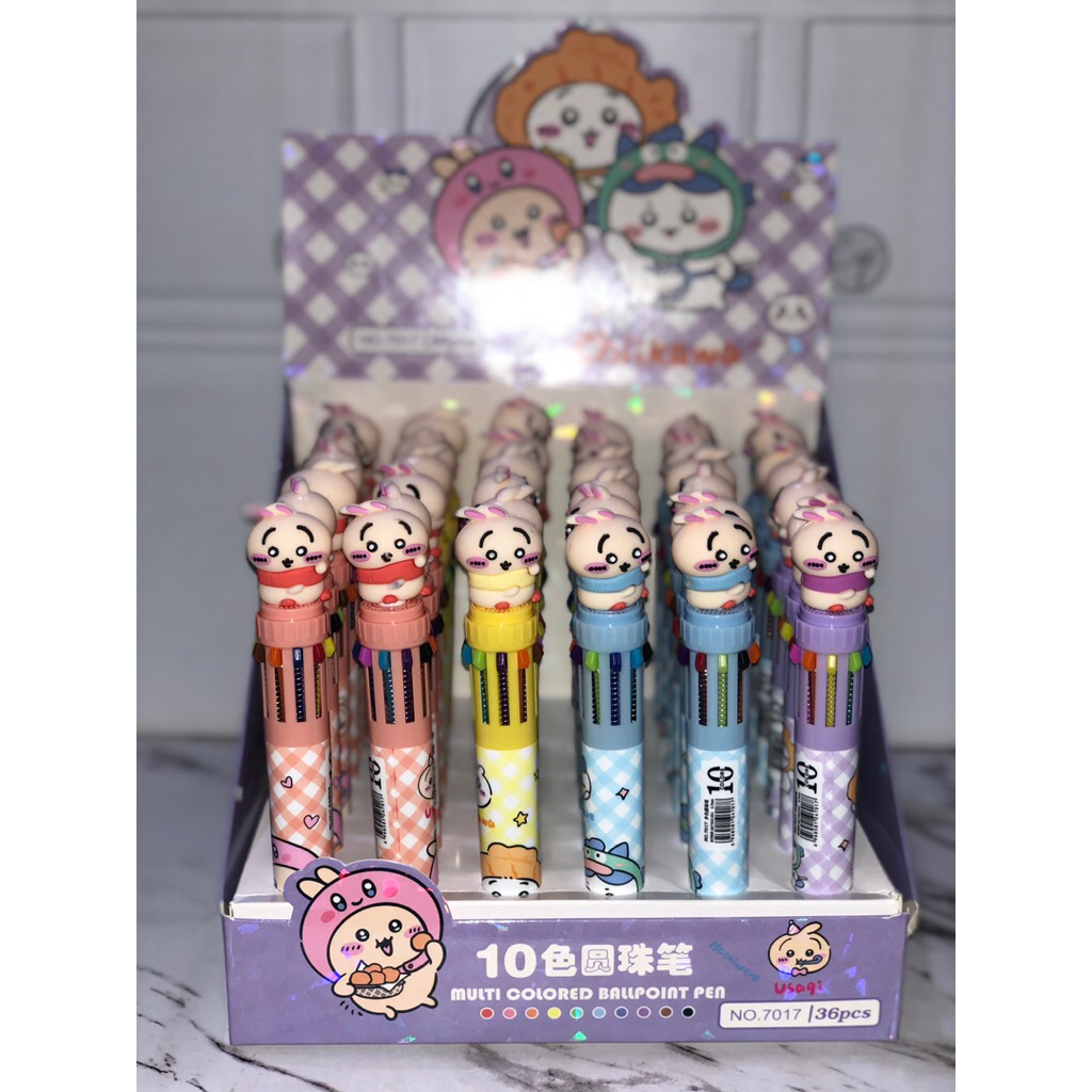 

N/A Pulpen Mekanik 10 Warna - Pulpen Mekanik Karakter CHIIKAWA CAPYBARA SUPERHEROES SANRIO 3D