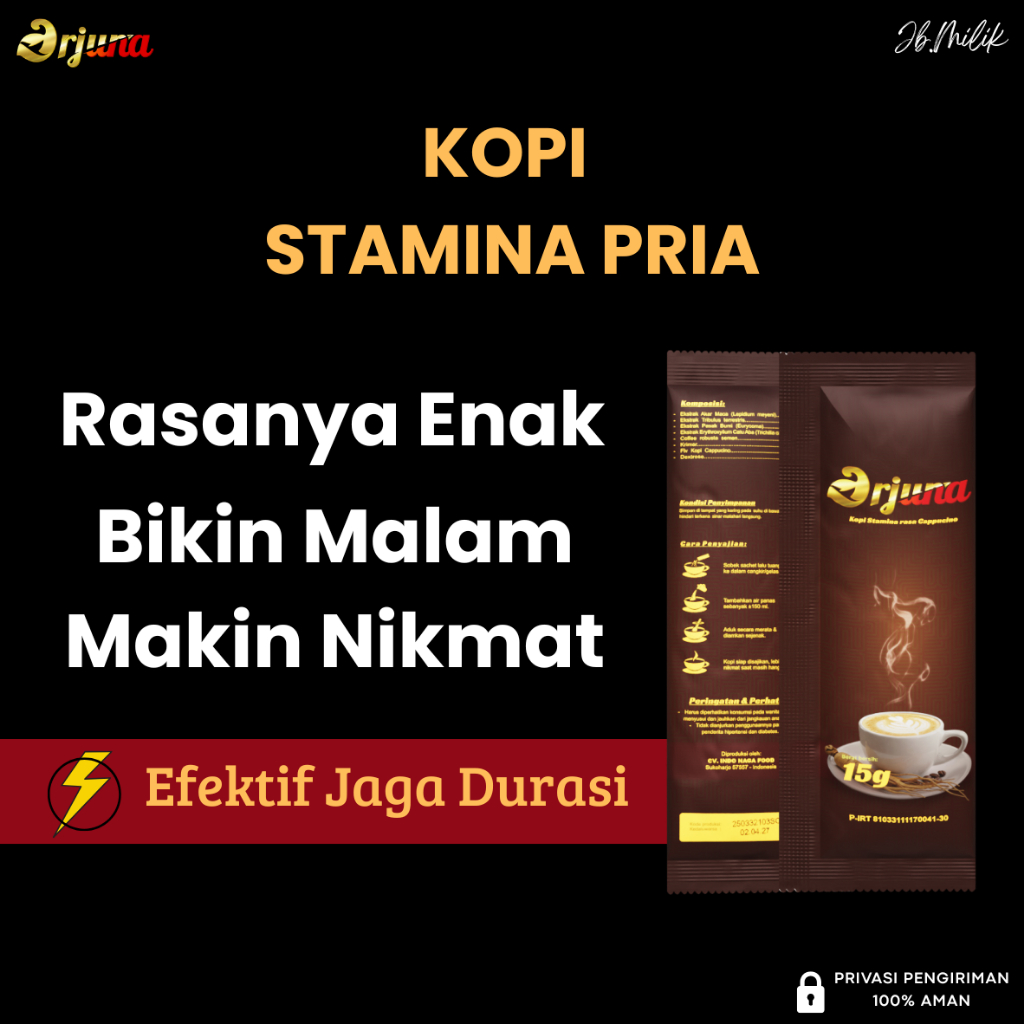 

Kopi Ginseng Stamina Pria Dewasa Kuat Tahan Lama 1 Box