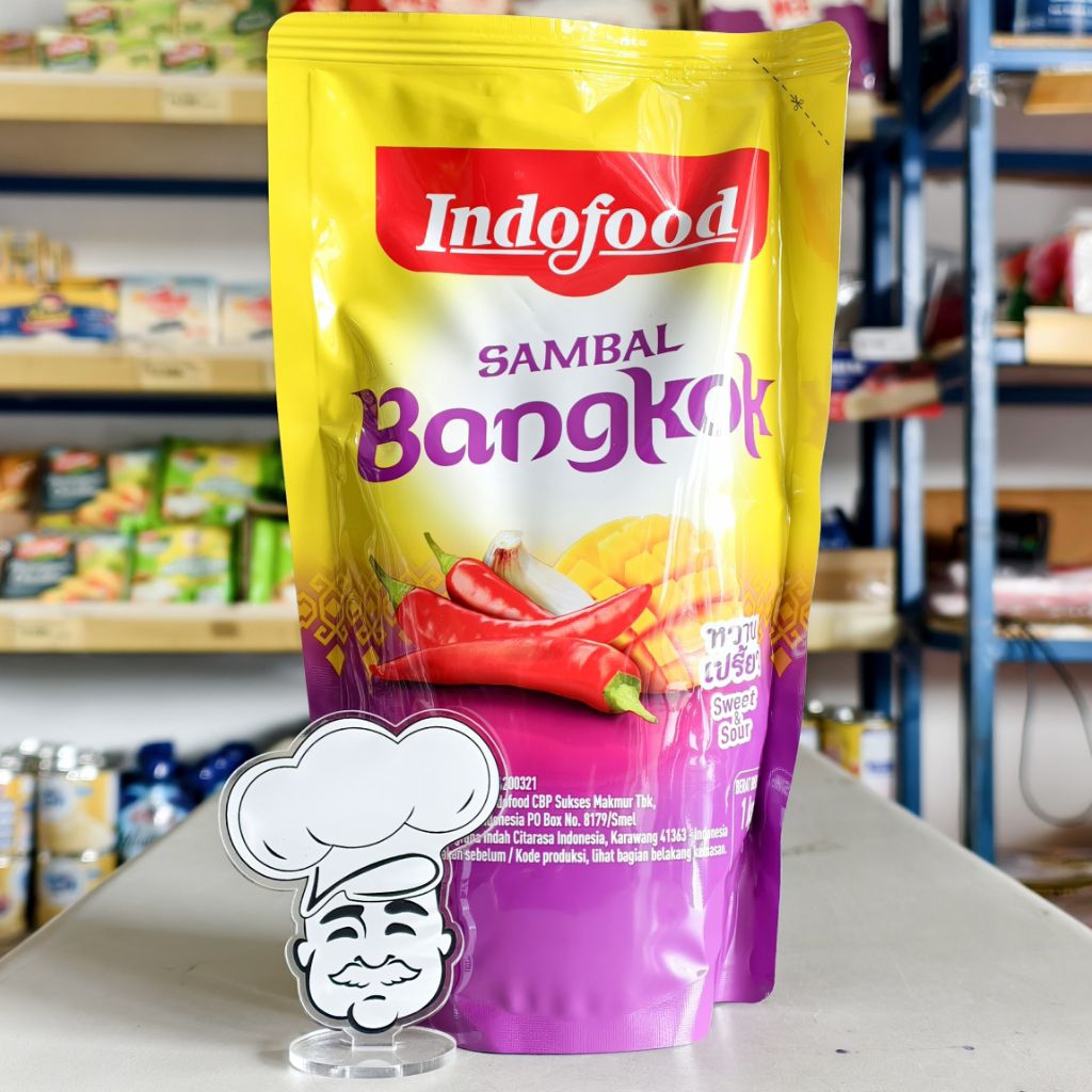 

Indofood Saus Bangkok 1Kg / Indofood Saus Sambal Bangkok 1Kg / Indofood Saus Asam Manis Pedas 1Kg