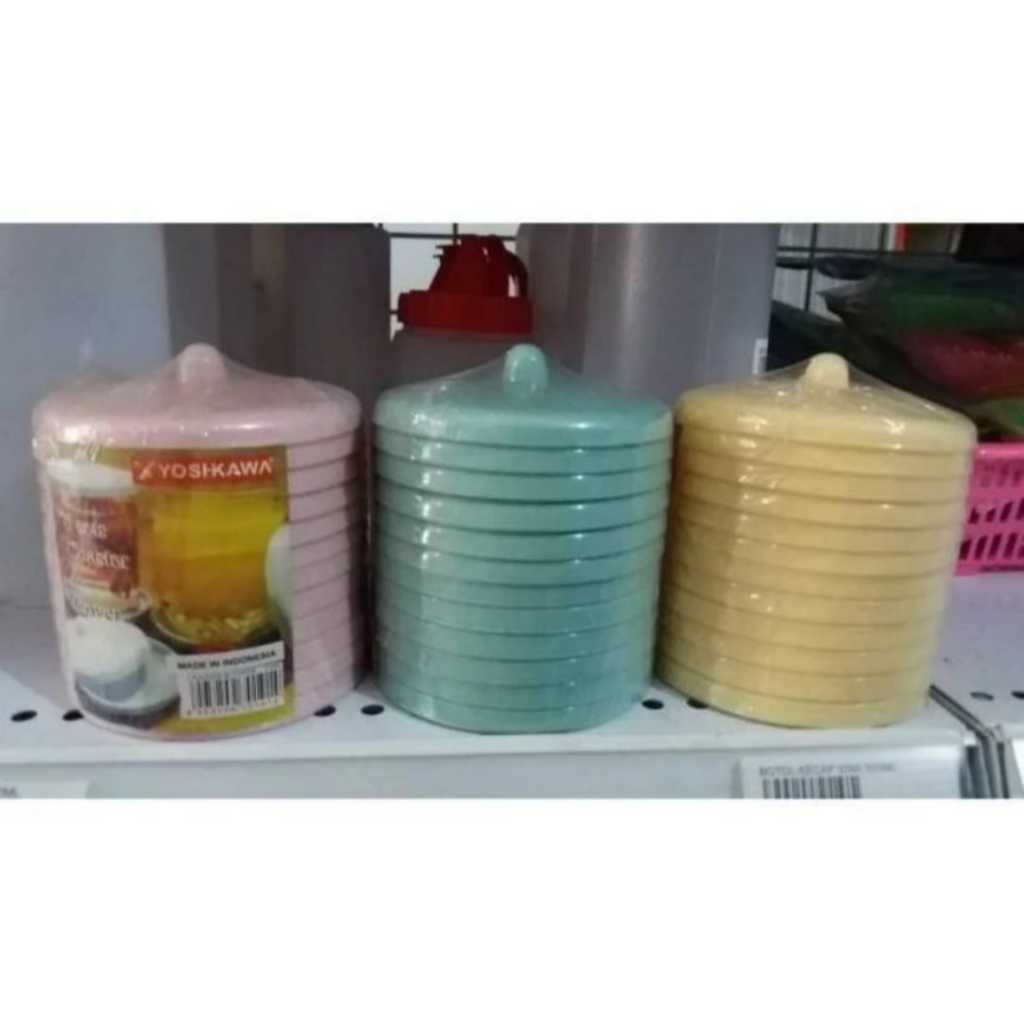 TUTUP GELAS PLASTIK YOSHIKAWA UKURAN 8CM