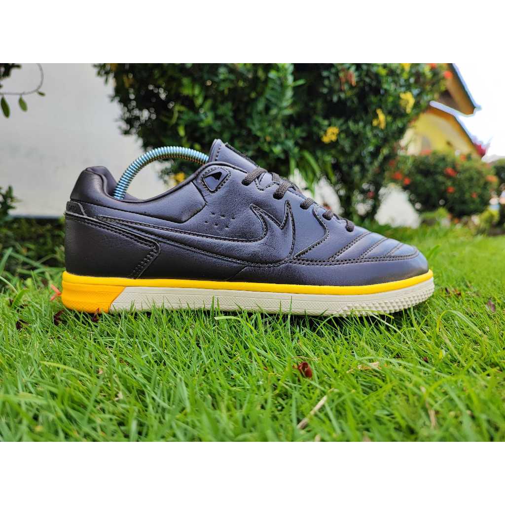 Sepatu Futsal 5 StreetGato IC - Black Amarillo Beige - COD