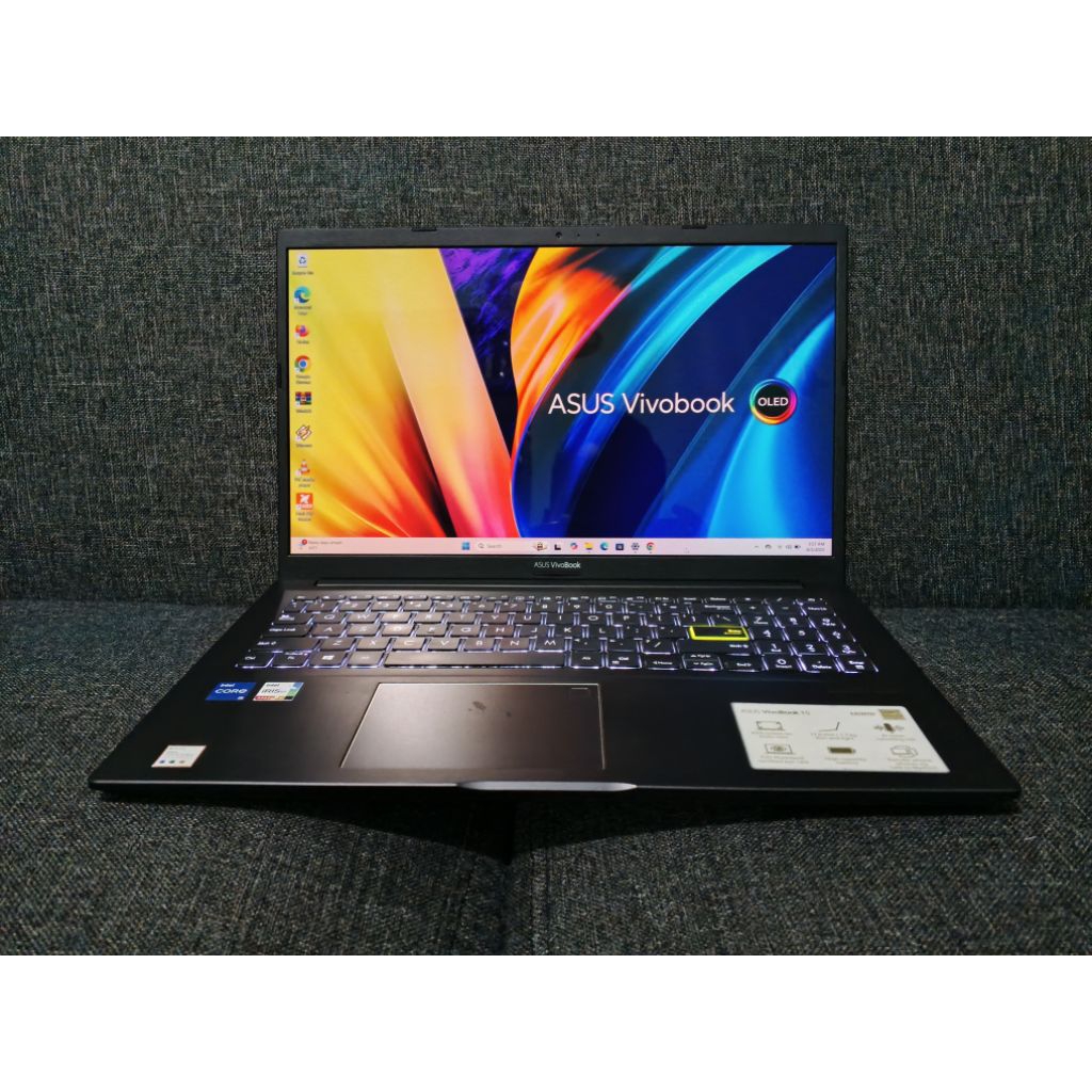 Asus vivobook 15 K513E OLED, core i5 gen 11, ram 8gb, ssd 512gb, normal siap pakai