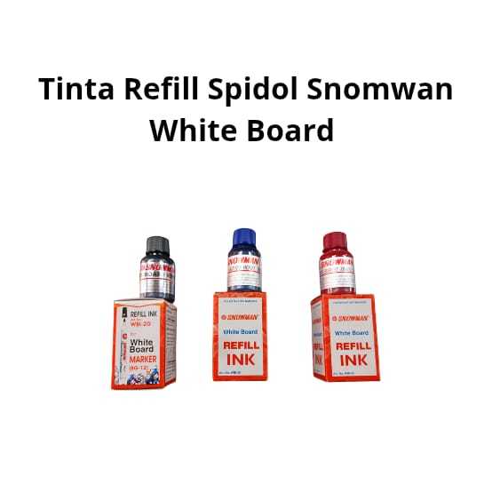 

Refill Tinta Spidol Snowman White Board Spidol papan tulis - Per pcs