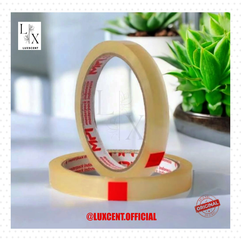 

[12MMx72M] Lakban 12mm x 72 Meter Master Pack Indonesia Isolasi MPI selotip 12 mm 1/2 inch