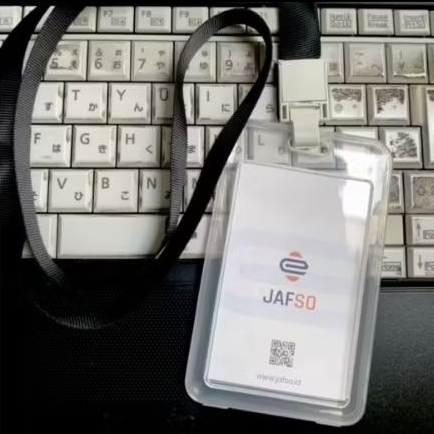 

jafso name tag ID card holder lanyard NFC tap