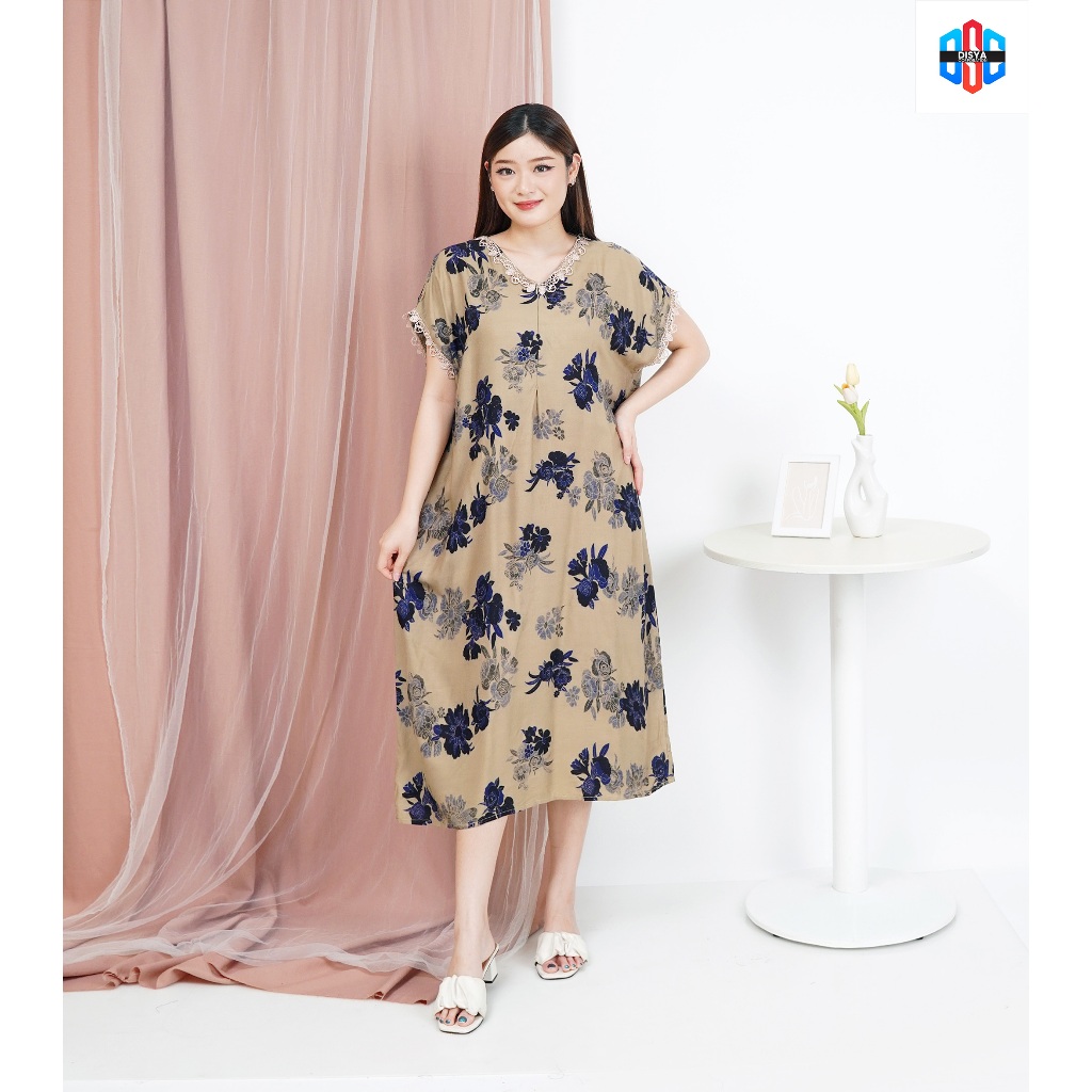 Daster Rayon jumbo busui kekinian ld 110 - 130