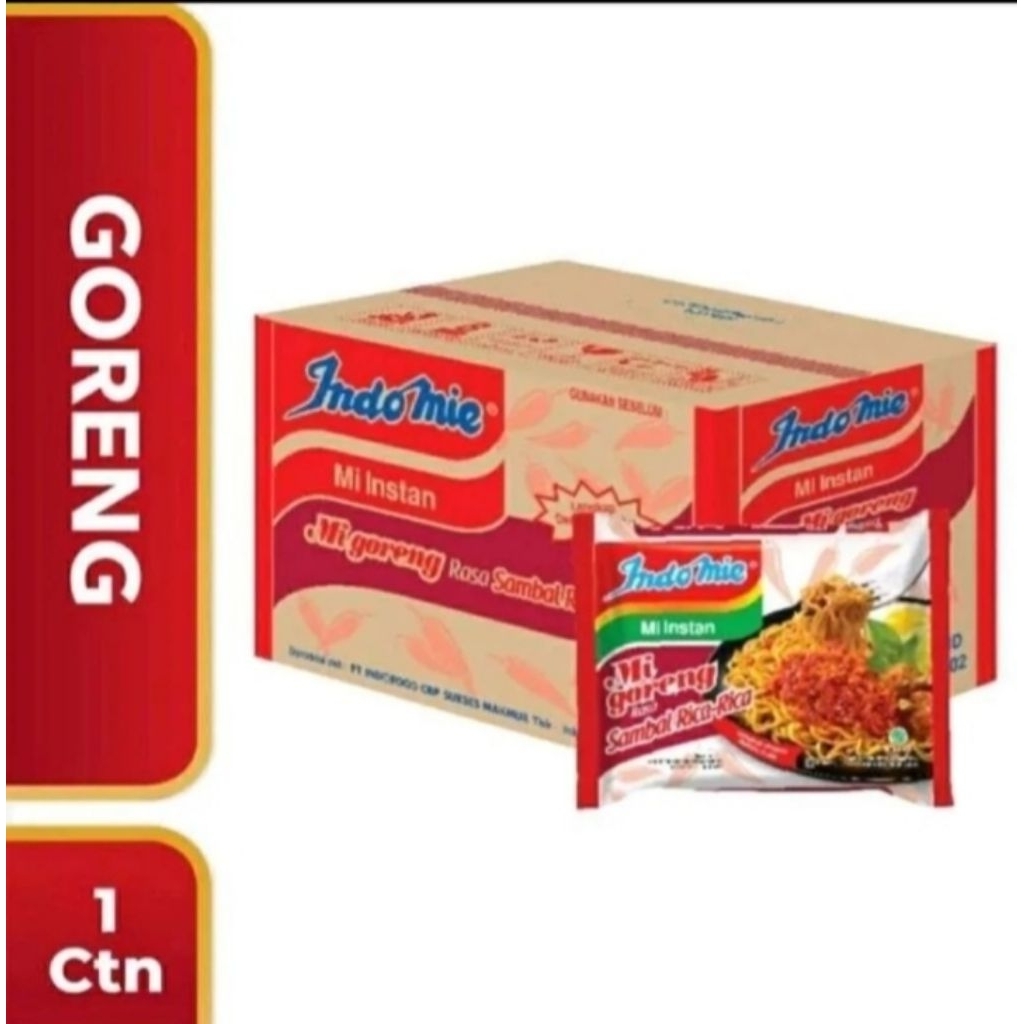 

Indomie Mi Instant Goreng Sambal Rica-Rica 1 Karton 40 Pcs