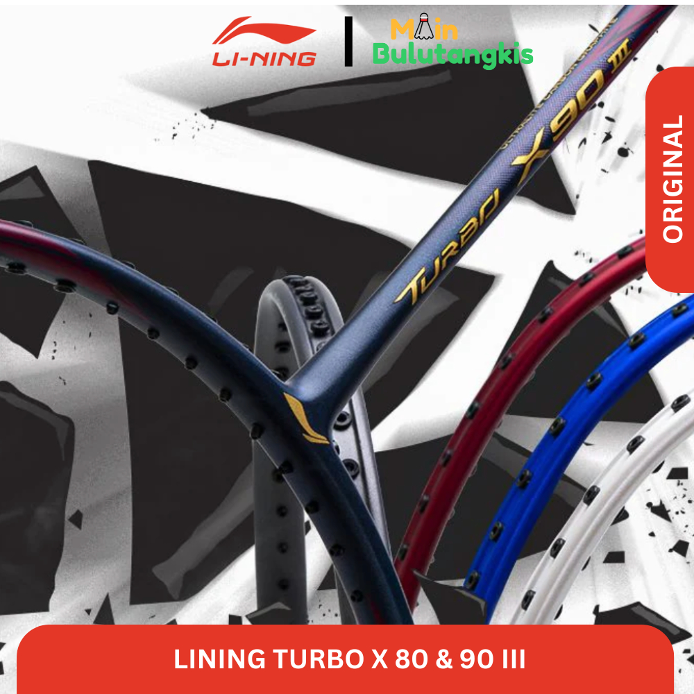Raket Badminton Lining Turbo X 80 / Turbo X 90 III Original