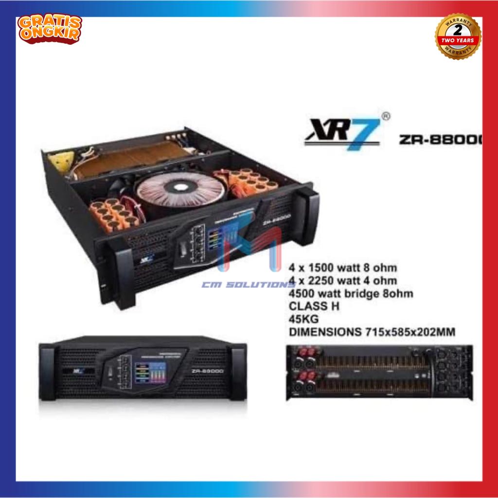 Power XR7 ZR 77000 Amplifier ZR77000 Class H Original Product GARABNSI RESMI