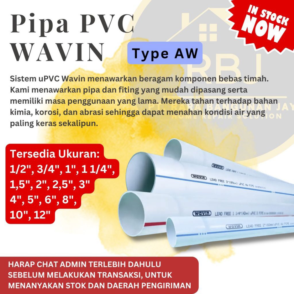 (UK 3" - 6") PIPA PVC WAVIN TYPE AW