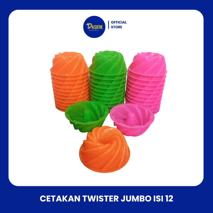 CETAKAN KUE PUTU AYU TWISTER JUMBO / CETAKAN SET ISI 12PCS