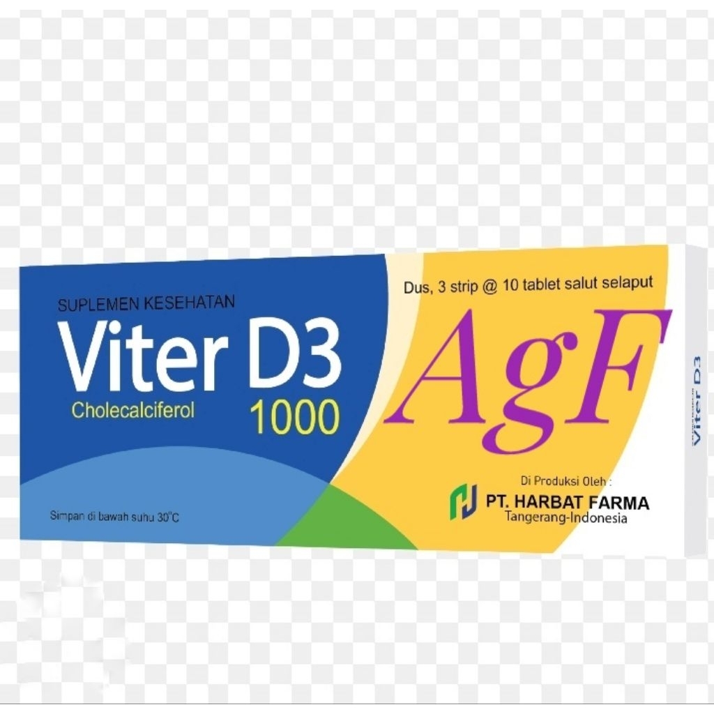 Viter D3 1000 Isi 30 Kaplet (Harbat Farma)