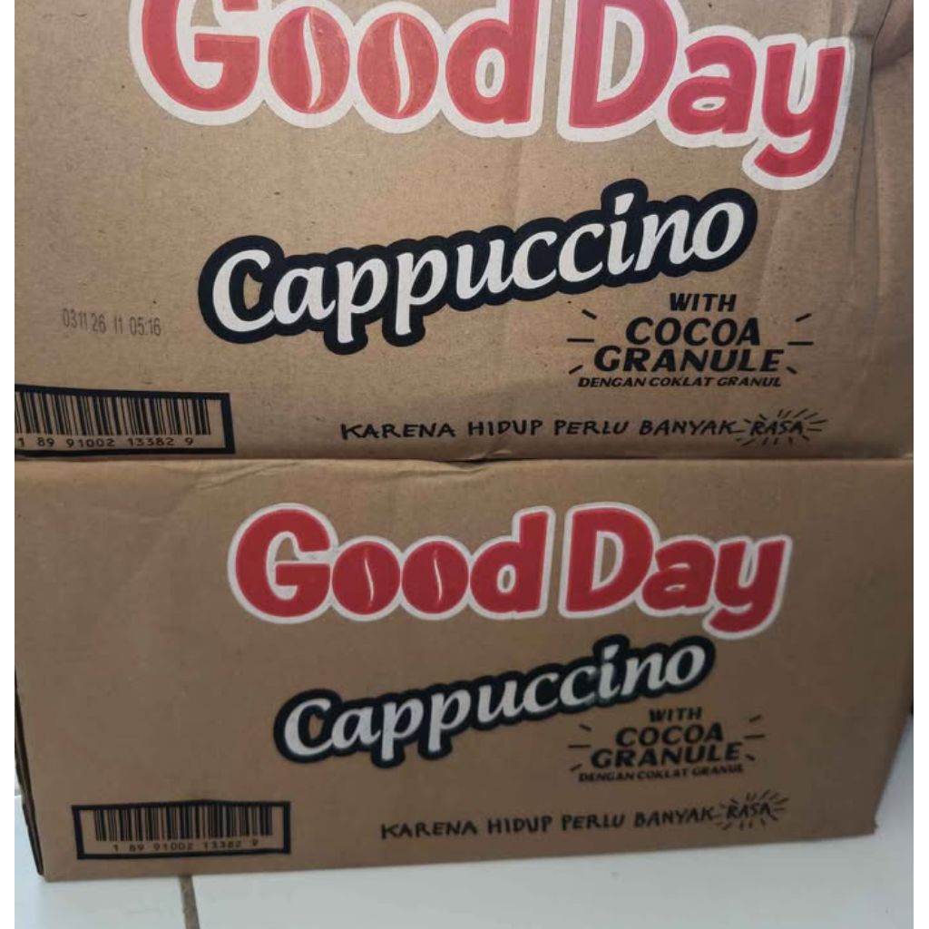 

Kopi Good Day Cappuccino/1 Karton Isi 12 Renceng/120 Bks