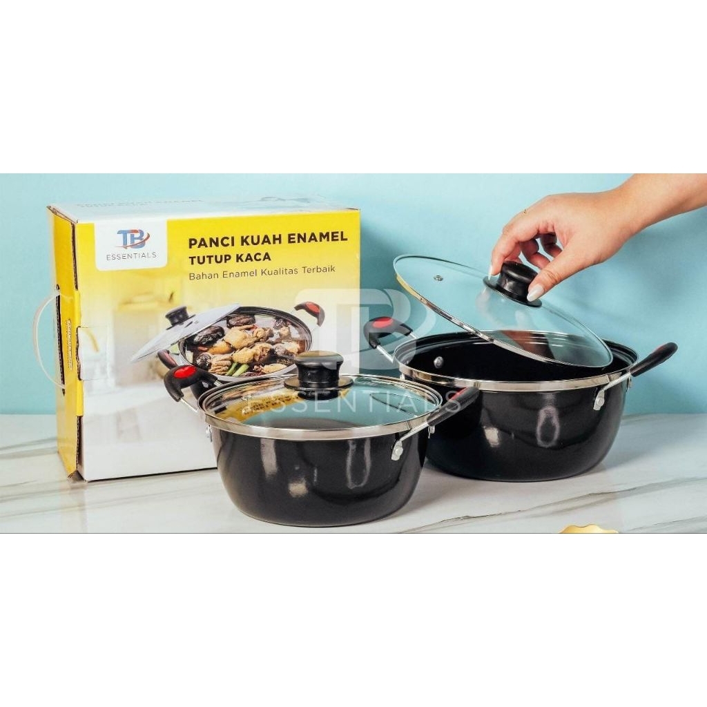 panci kuah enamel 24 cm