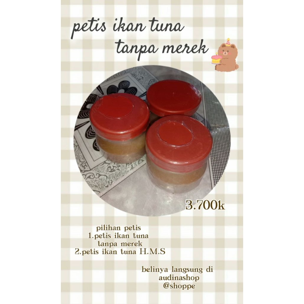 

petis ikan tuna tanpa merek