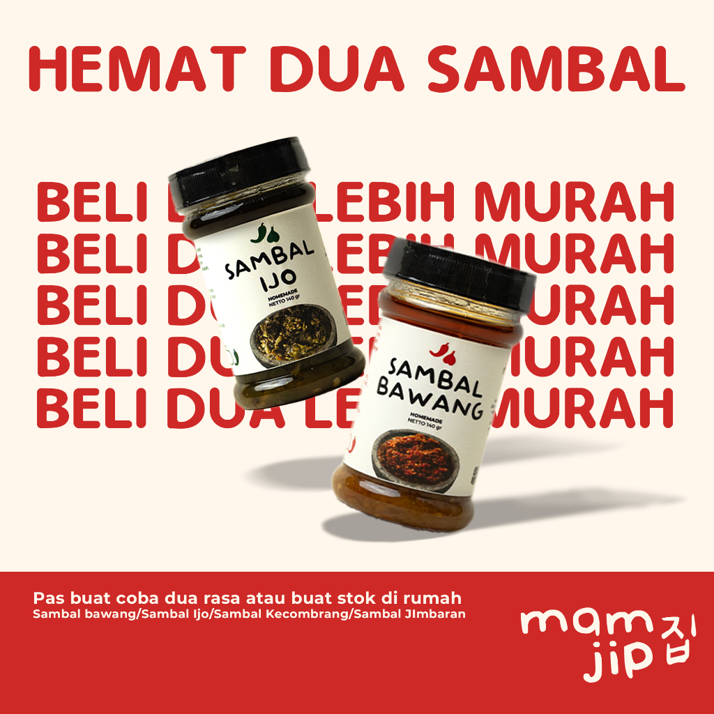 

[Hemat 2 Sambal] Sambal Bawang, Sambal Kecombrang, Sambal Ijo dan Sambal Jimbaran