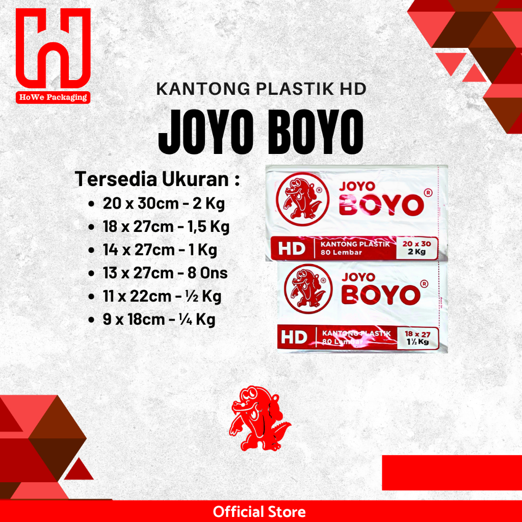 Kantong Plastik HD Joyo Boyo Kuat & Tebal Warna Buram