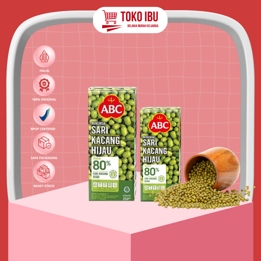 

Abc sari kacang hijau kemasan 200ml dan 250ml