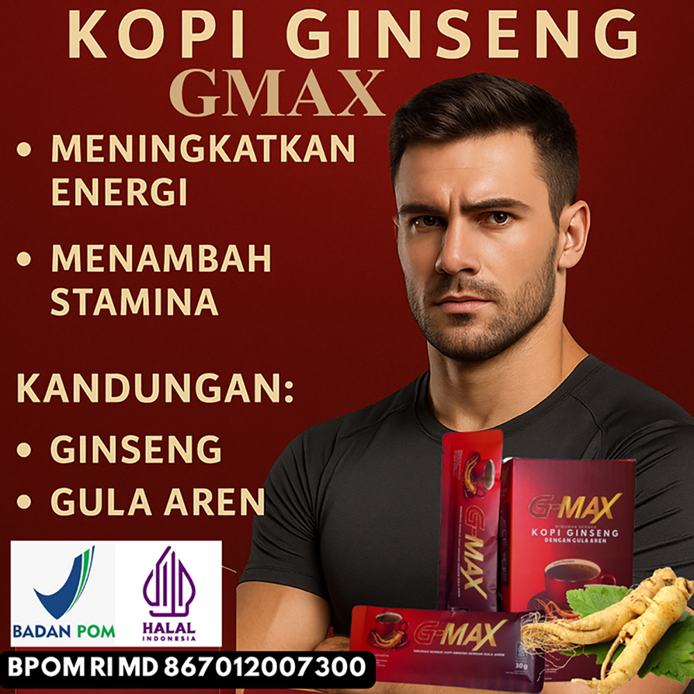 

GMAX Kopi ginseng Stamina Pria