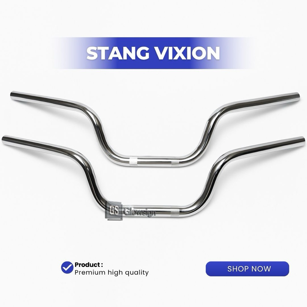 Stang Vixion Chrome Universal – Cocok Untuk Modifikasi Vixion R / Old / New
