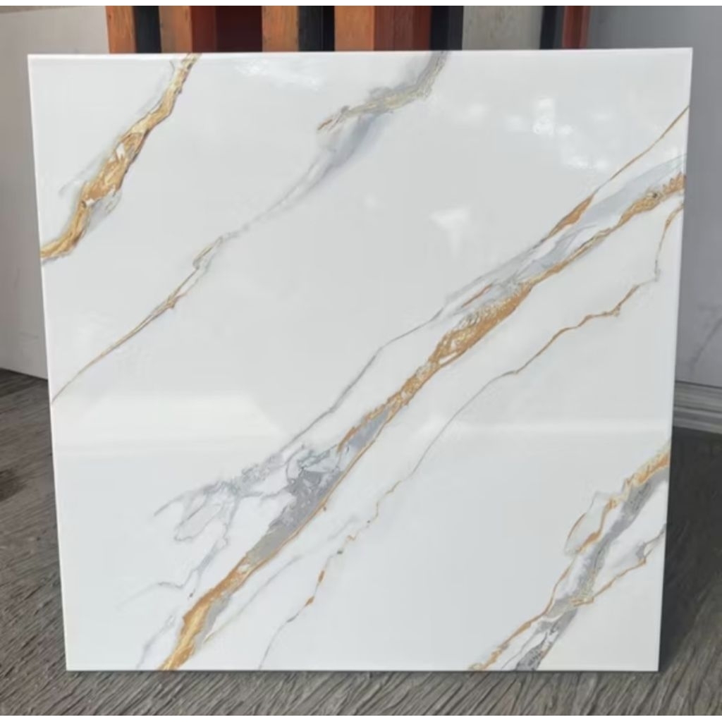 Keramik Lantai 50x50 Felora Gold || Asia Tile